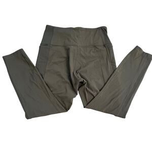 Lululemon Wunder Under High-Rise Tight *Rib 28" Dark Olive Green 10